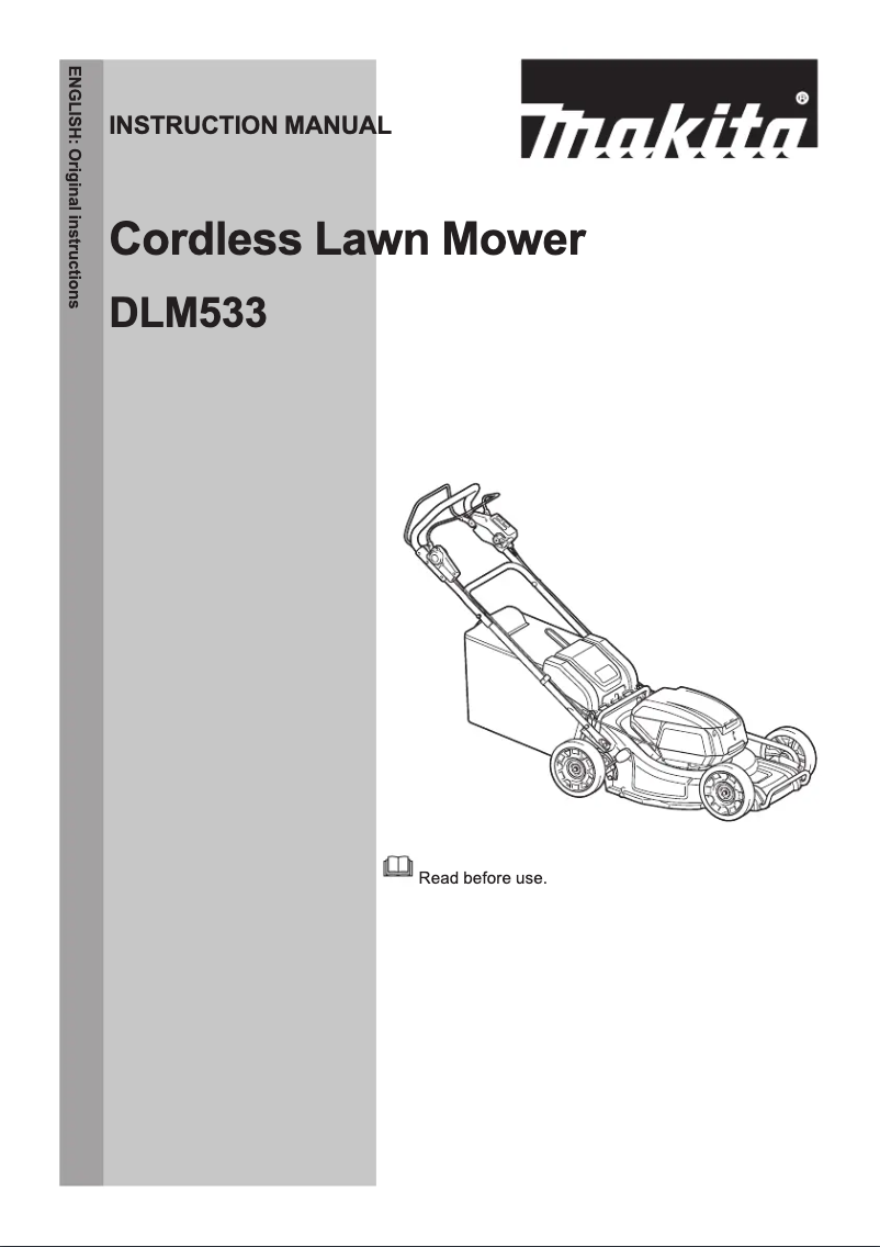 Page 1 de la notice Manuel utilisateur Makita DLM533PG2