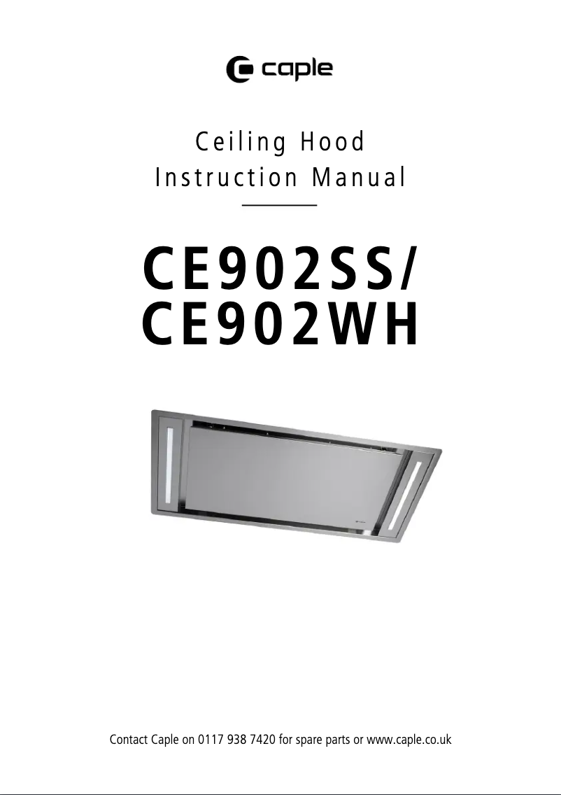 Image de la première page du manuel de l'appareil CE902SS