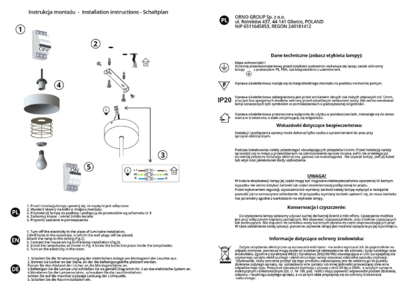 Image de la première page du manuel de l'appareil AD-LD-6267BE27M