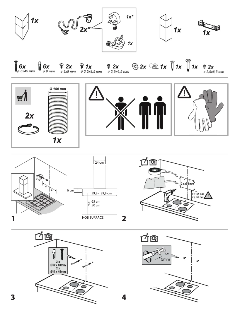 Page 1 de la notice Instructions de sécurité Whirlpool WHBS 92F LT K