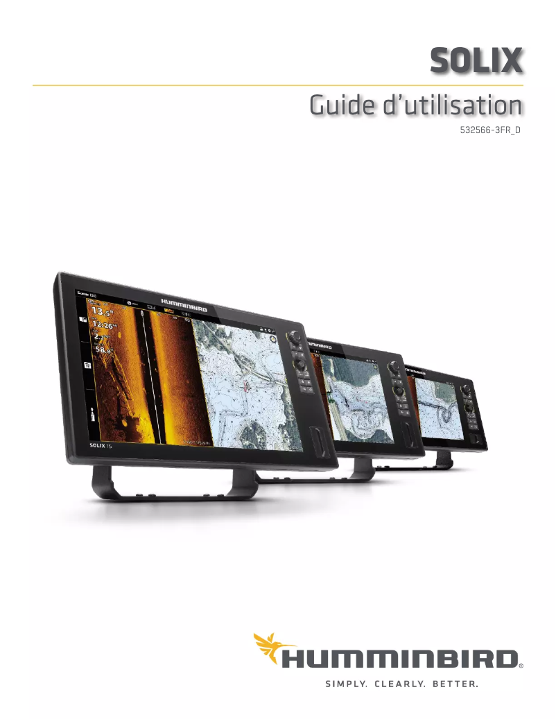 Imagen de la primera página del manual del dispositivo SOLIX 15 CHIRP MEGA SI GPS