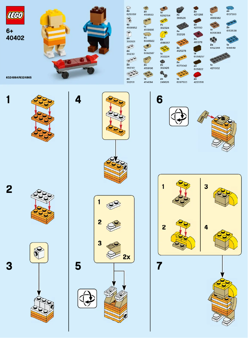 Page 1 de la notice Manuel utilisateur Lego Creator 40402