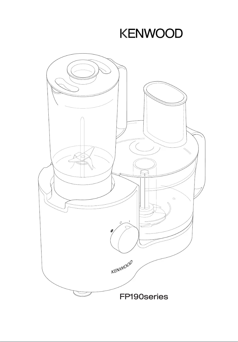 Page n°1 - Manuel utilisateur Kenwood FP196
