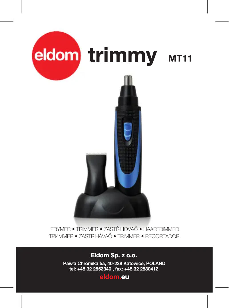 Page 1 de la notice Manuel utilisateur Eldom Trimmy MT11