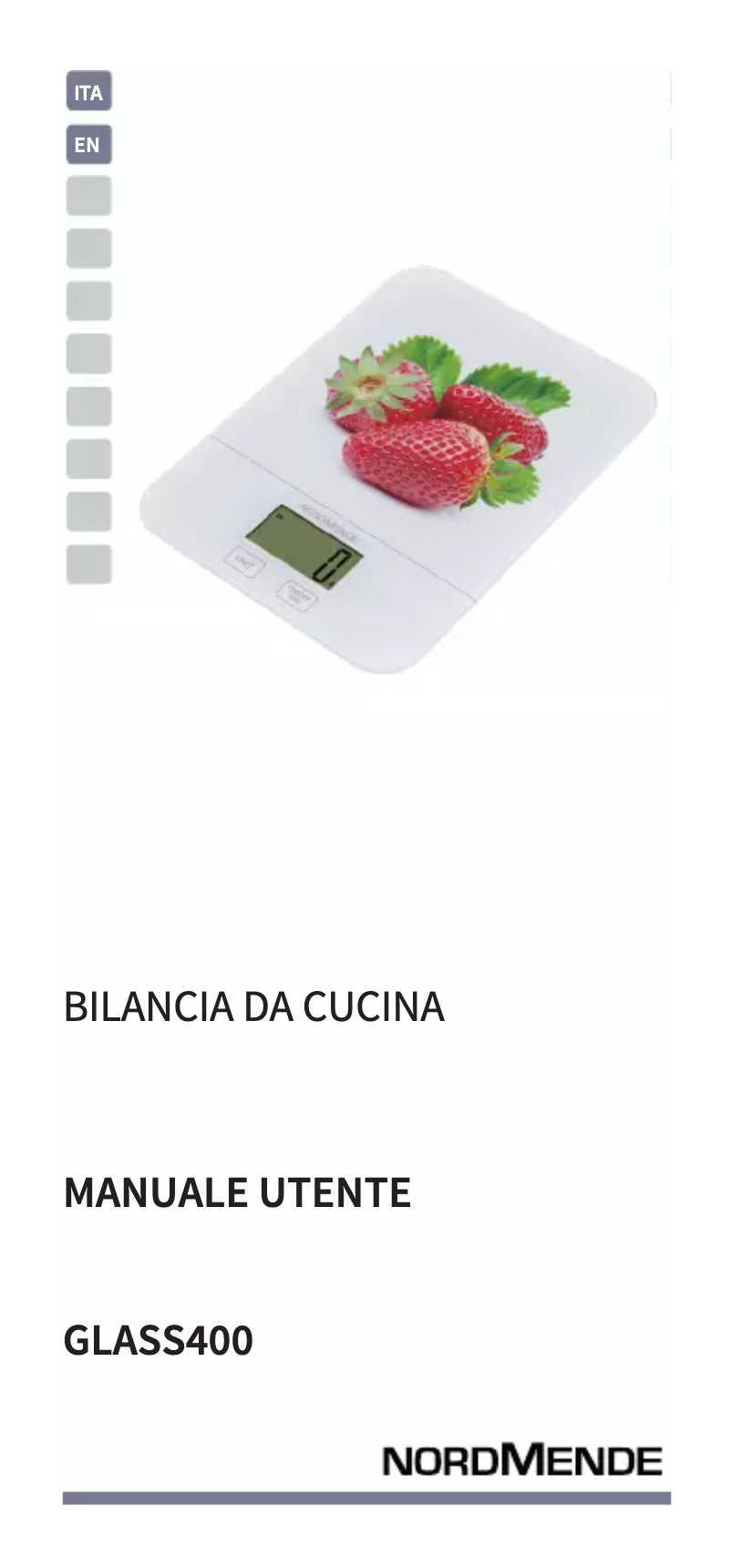 Page 1 de la notice Manuel utilisateur Nordmende GLASS400