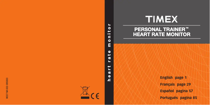 Page n°1 - Manuel utilisateur Timex T5K738