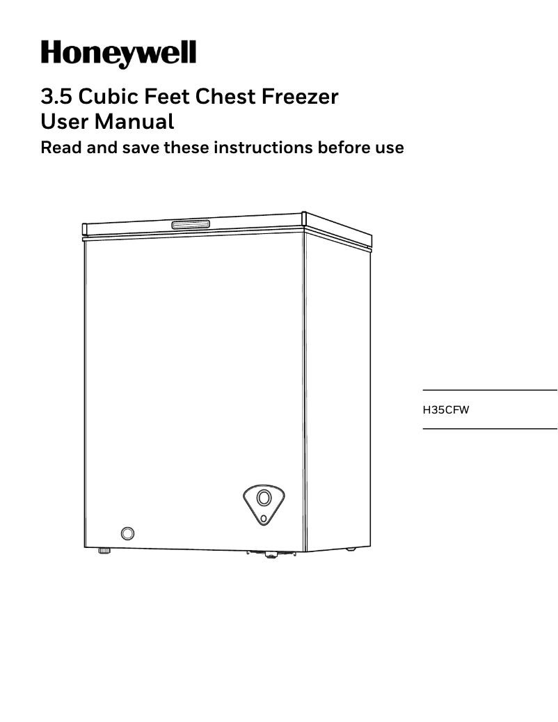 Page 1 de la notice Manuel utilisateur Honeywell H35CFW