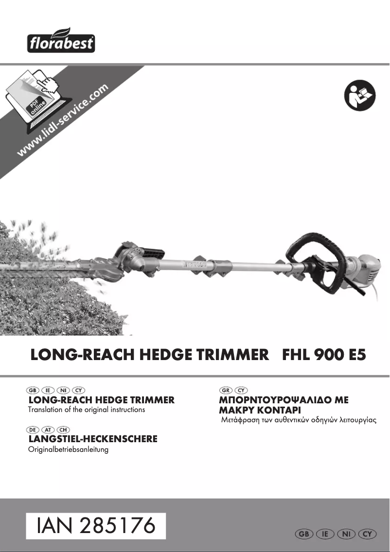 Page n°1 - Manuel utilisateur Florabest FHL 900 E5
