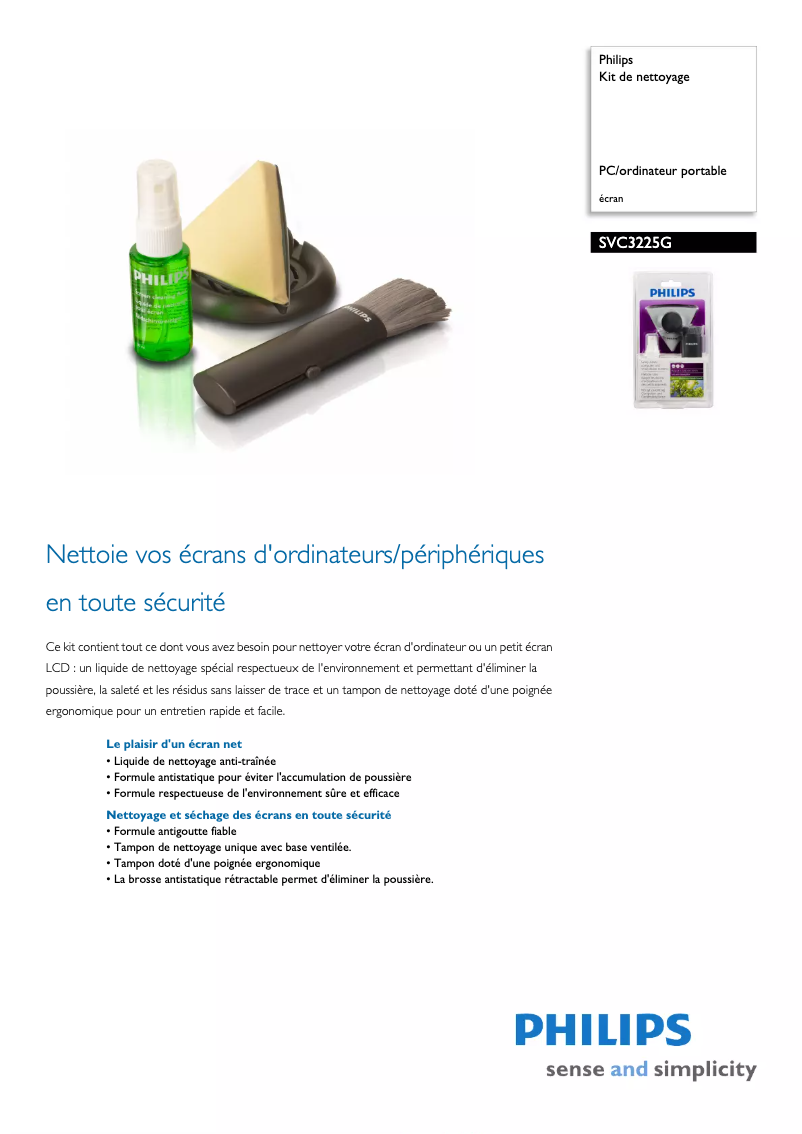 Image de la première page du manuel de l'appareil SVC3225G