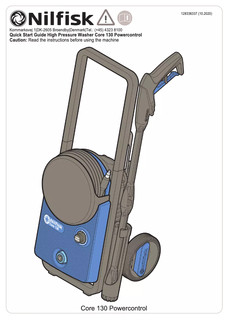 Page n°1 - Manuel utilisateur Nilfisk Core 130-6 PowerControl Home