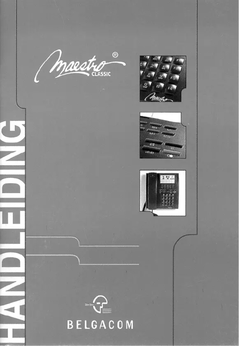 Page 1 de la notice Manuel utilisateur Belgacom Maestro Classic