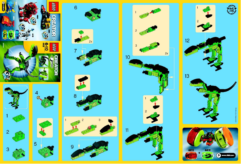 Page n°1 - Manuel utilisateur Lego Dino Pod