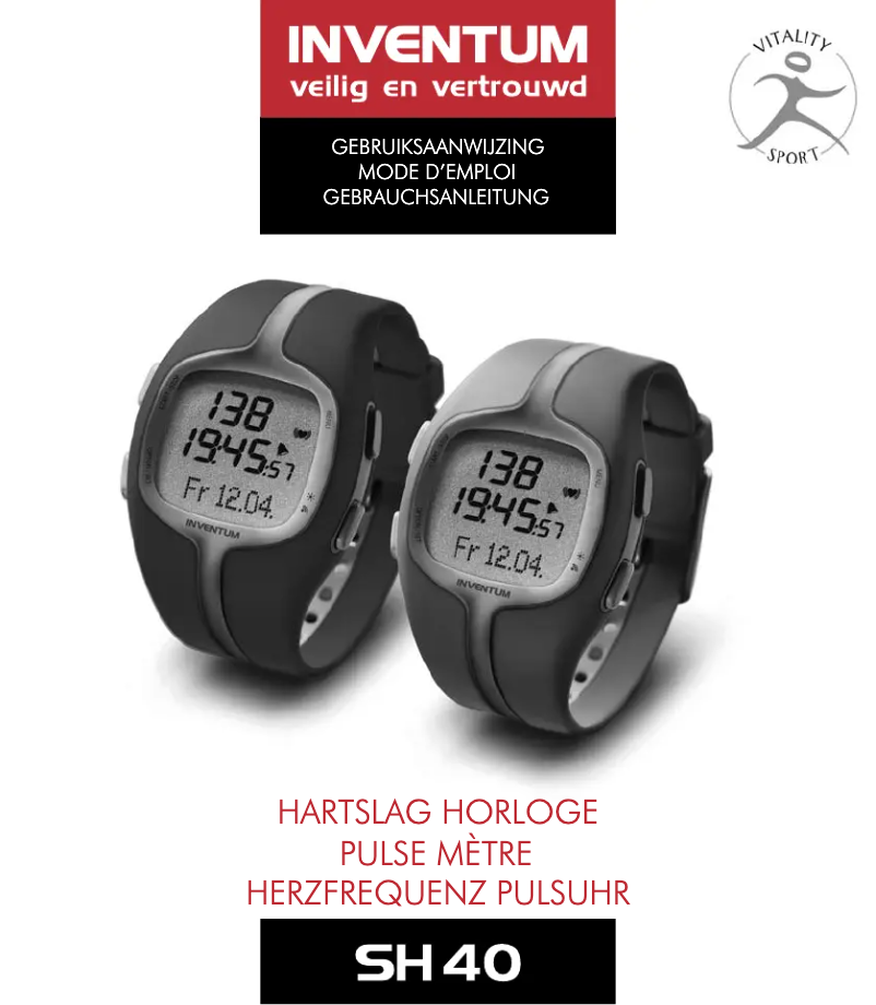 Page 1 de la notice Manuel utilisateur Inventum SH40