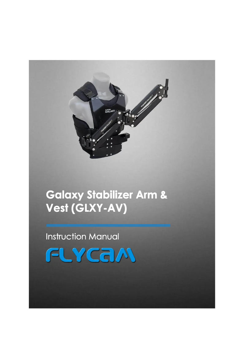 Page n°1 - Manuel utilisateur Flycam Galaxy GLXY-AV