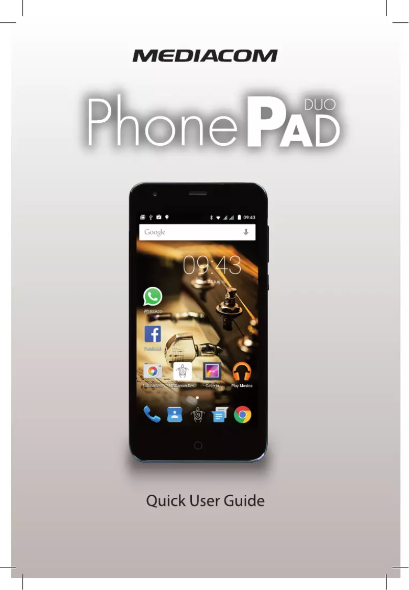 Image de la première page du manuel de l'appareil PhonePad Duo S520