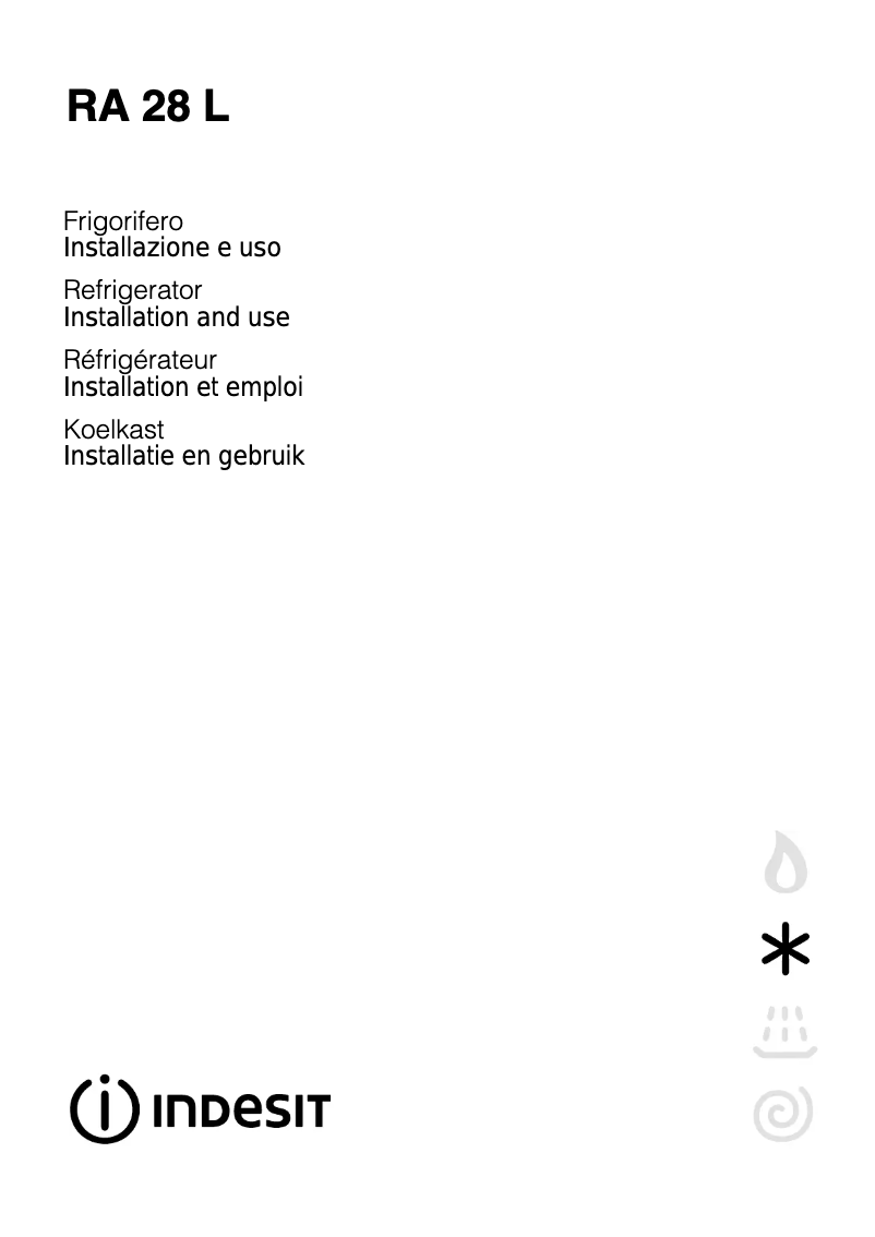 Image de la première page du manuel de l'appareil RA 28 L