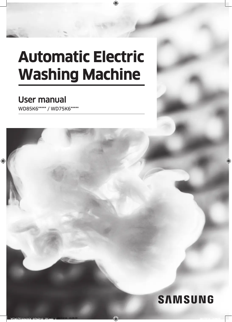 Página 1 del manual Manual de usuario Samsung WD75K6410OW