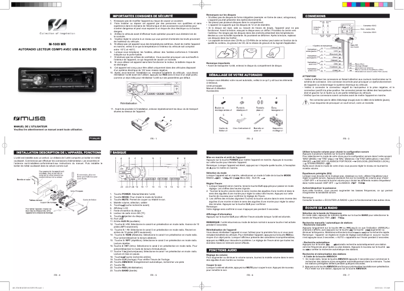 Page n°1 - Manuel utilisateur Muse M-1009