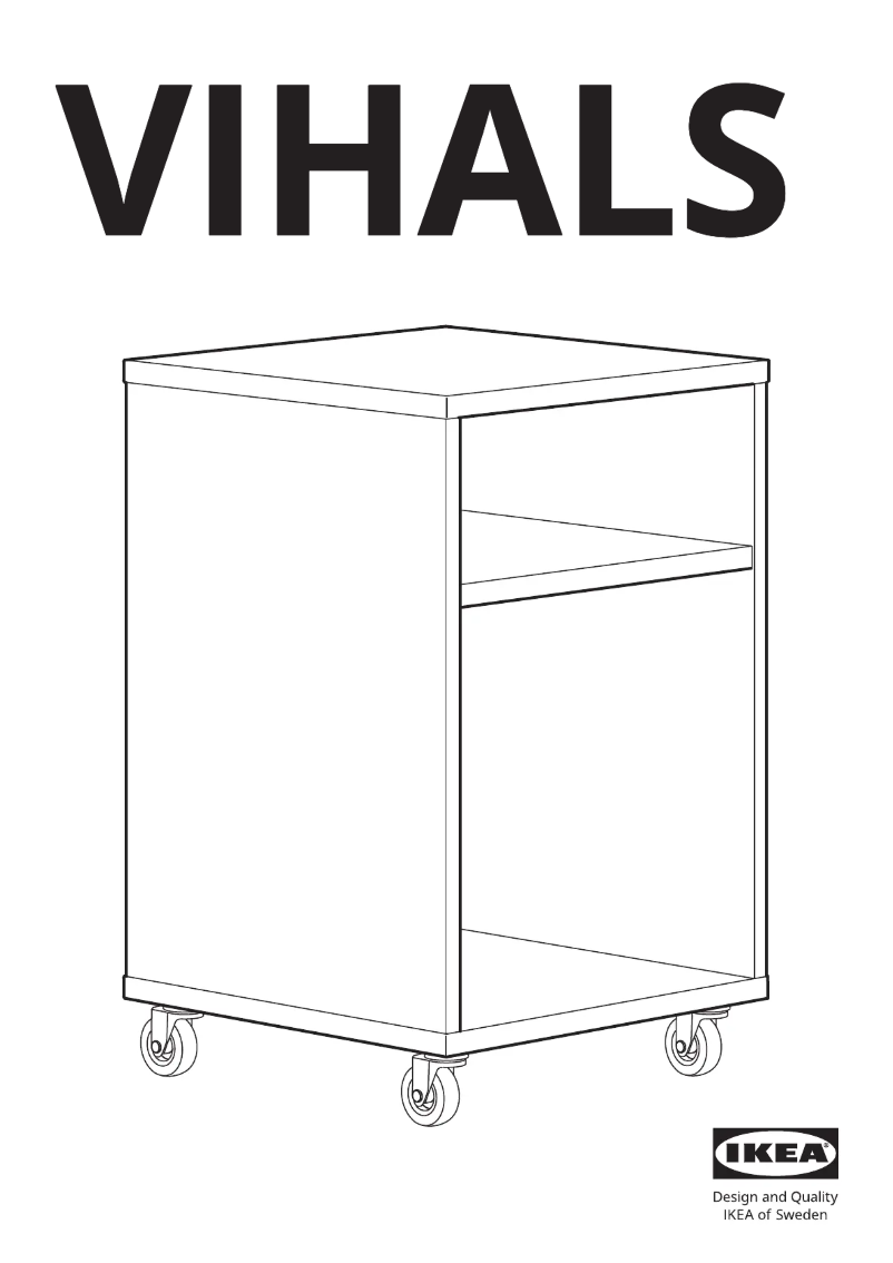 Page 1 de la notice Manuel utilisateur Ikea VIHALS 805.462.28