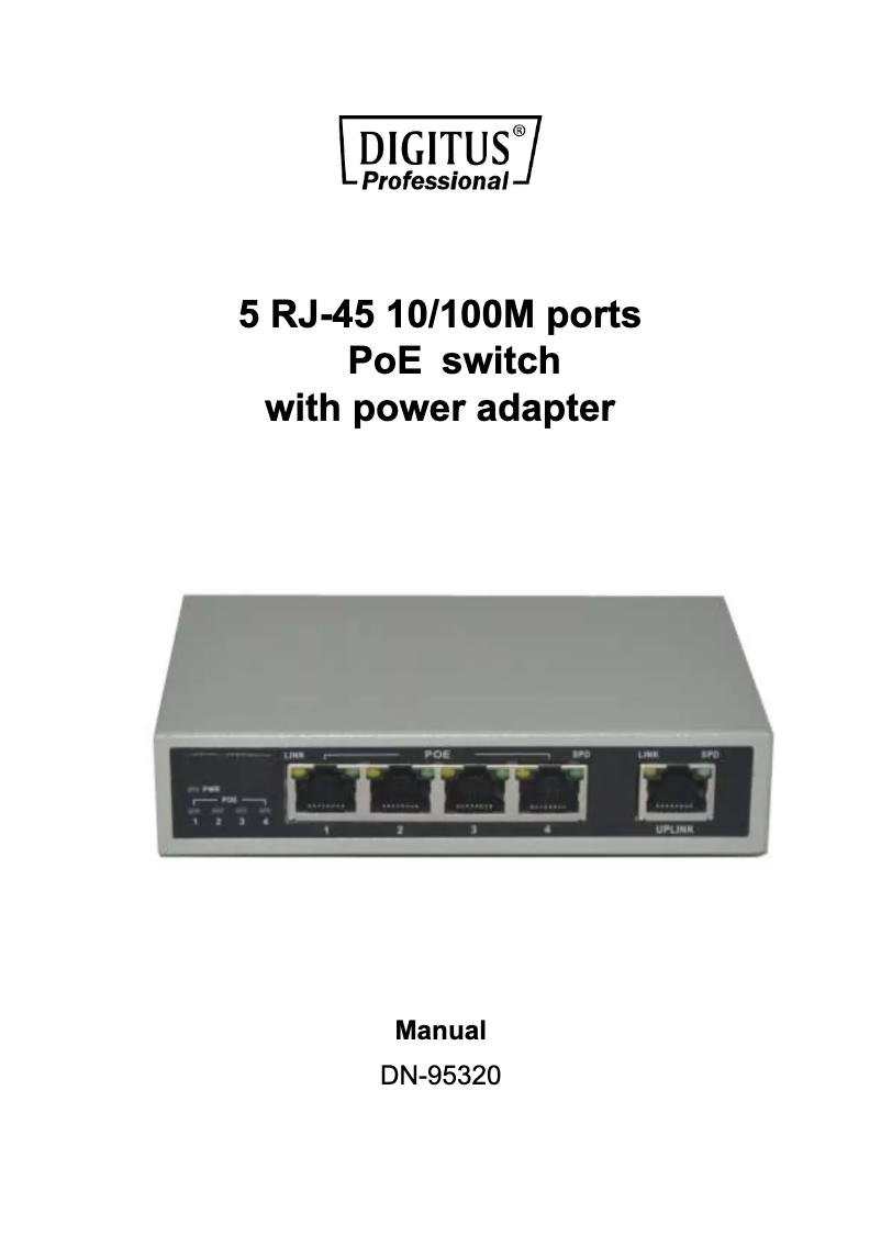 Page n°1 - Manuel utilisateur Digitus DN-95320