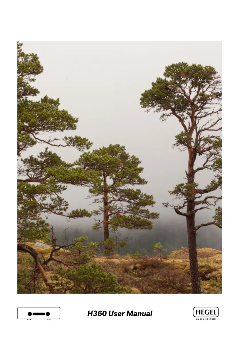 Page 1 de la notice Manuel utilisateur Hegel H360