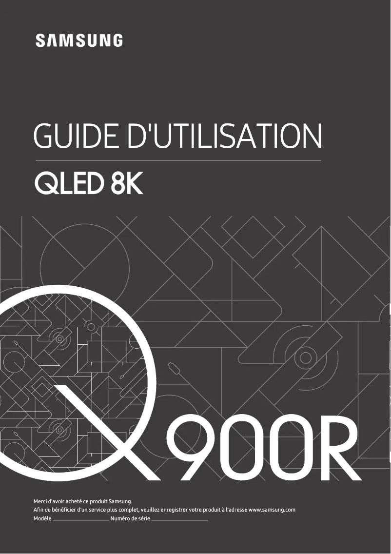 Page 1 de la notice Manuel utilisateur Samsung QN65Q900RBP