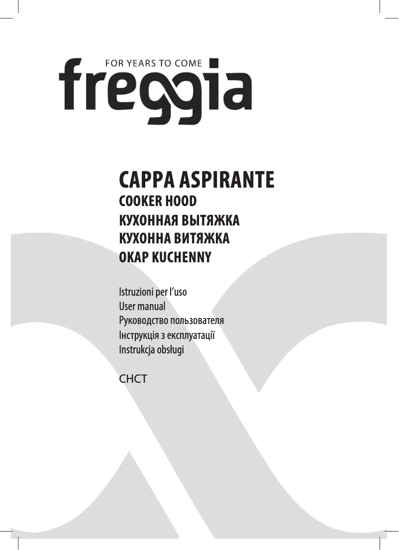 Página 1 del manual Manual de usuario Freggia CHCT5X/1