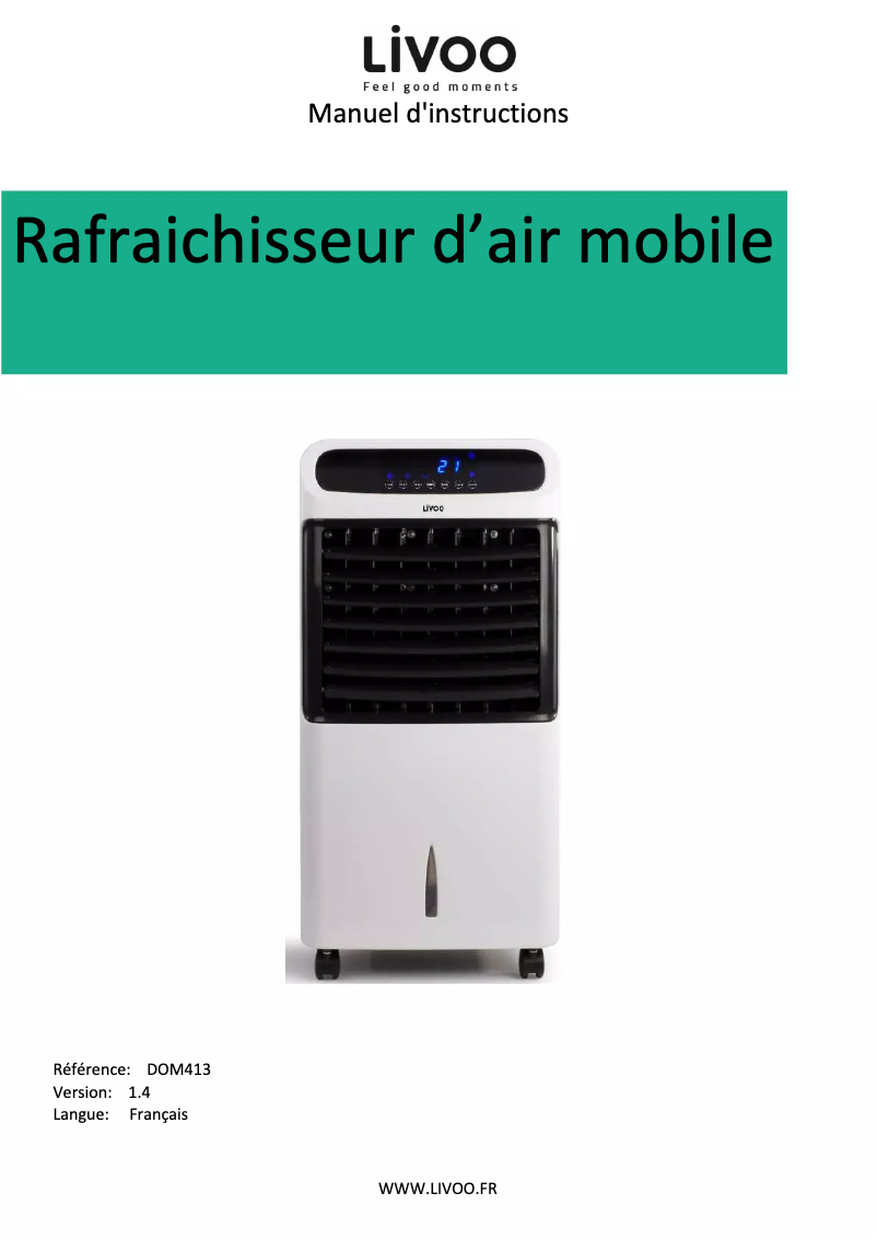 Imagen de la primera página del manual del dispositivo DOM413