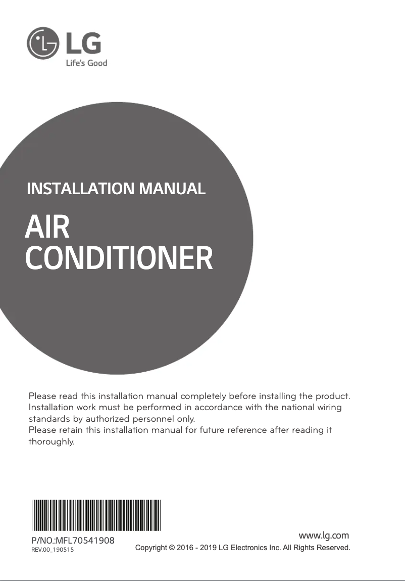 Image de la première page du manuel de l'appareil APUQ18GS1K1