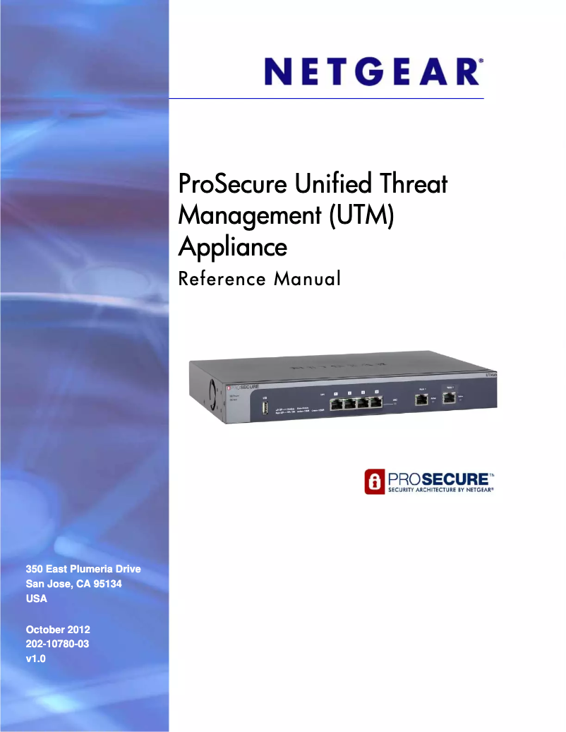 Page n°1 - Manuel utilisateur Netgear UTM50