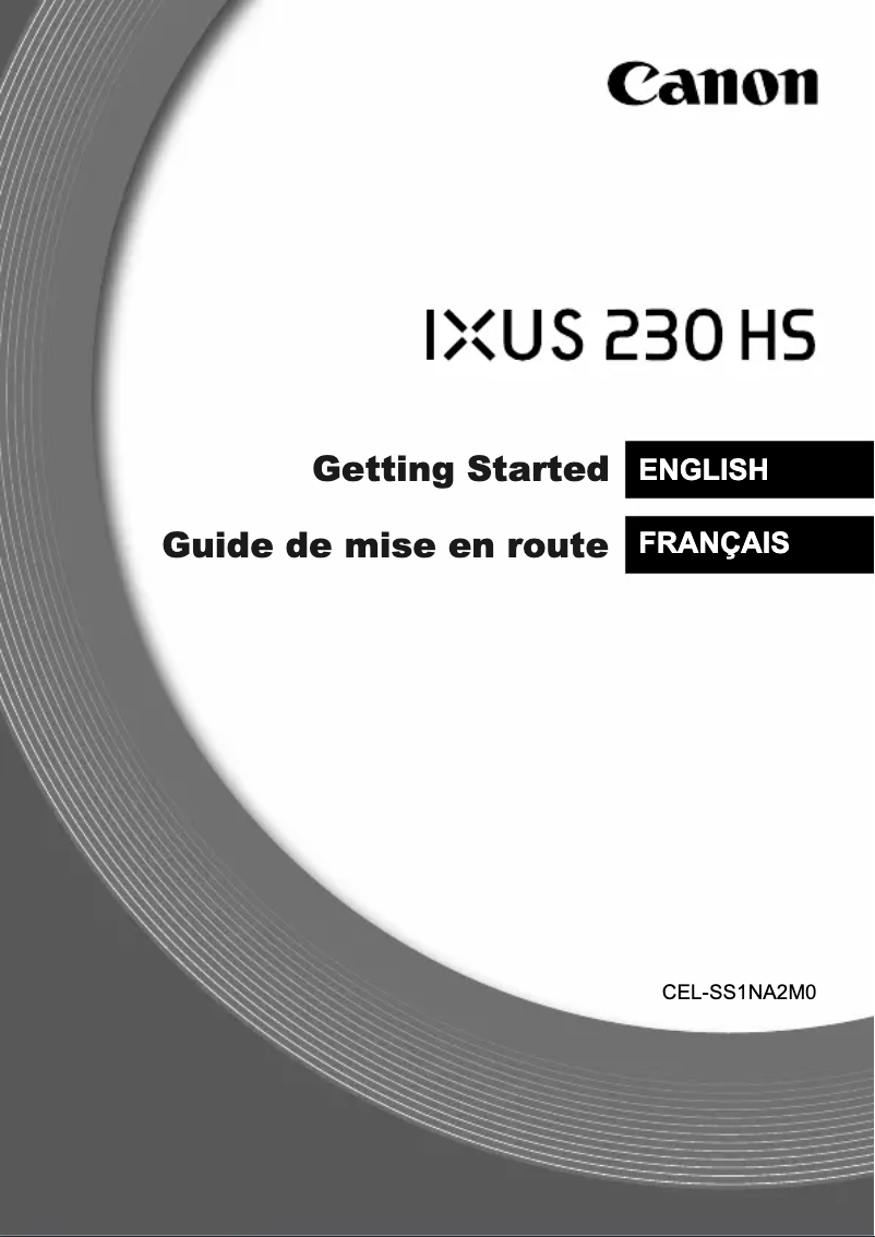Image de la première page du manuel de l'appareil Ixus 230 HS