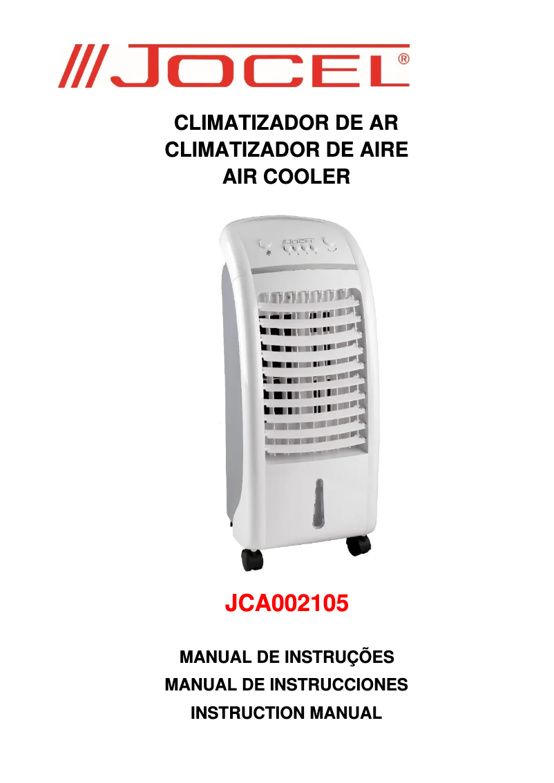 Image de la première page du manuel de l'appareil JCA002105