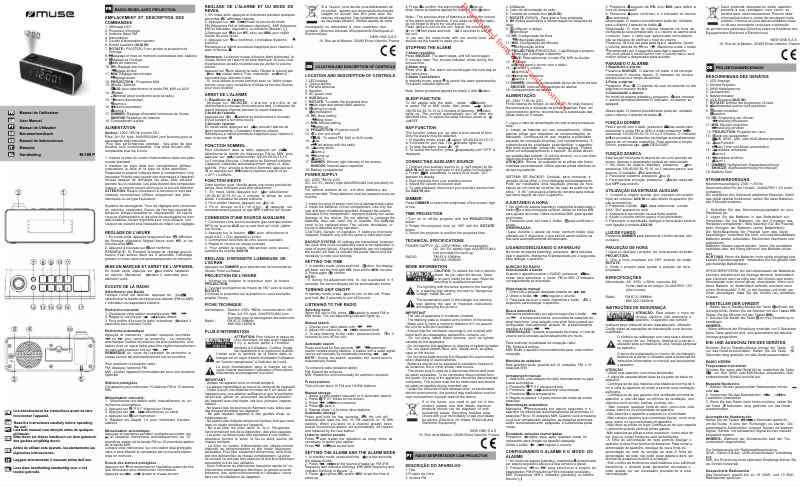 Page n°1 - Manuel utilisateur Muse M-188 P