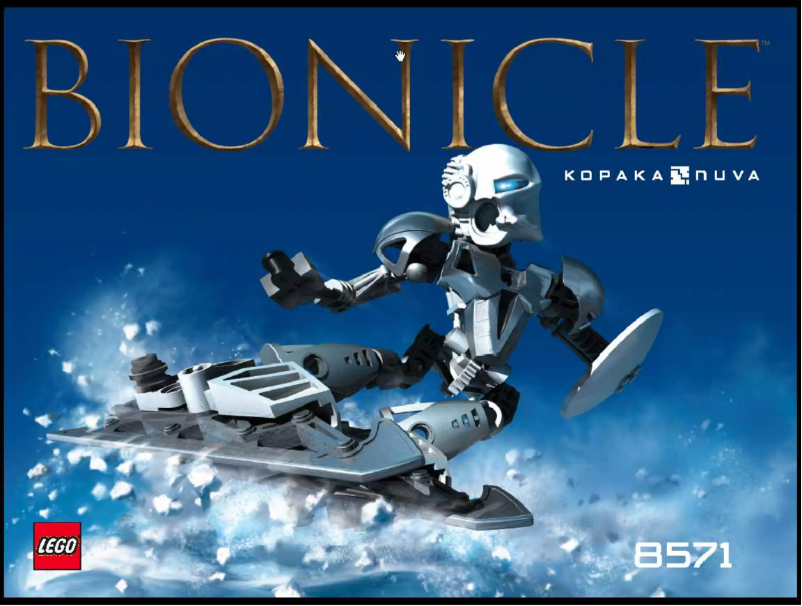 Page n°1 - Manuel utilisateur Lego Bionicle 8571
