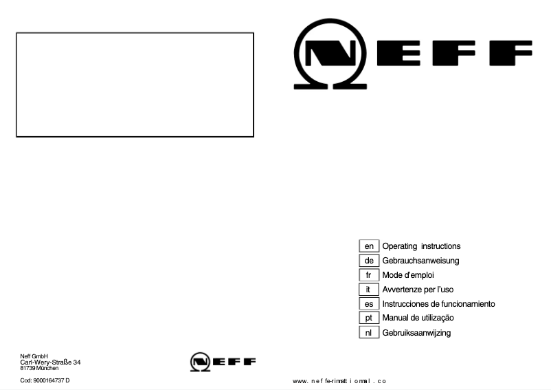 Page 1 de la notice Manuel utilisateur Neff T25Z55N0