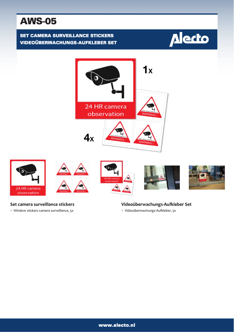 Página 1 del manual Manual de usuario Alecto AWS-05