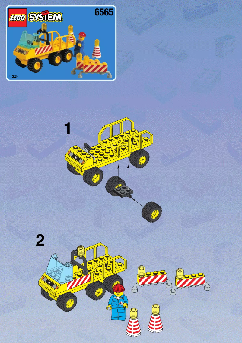 Page 1 de la notice Manuel utilisateur Lego City 6565