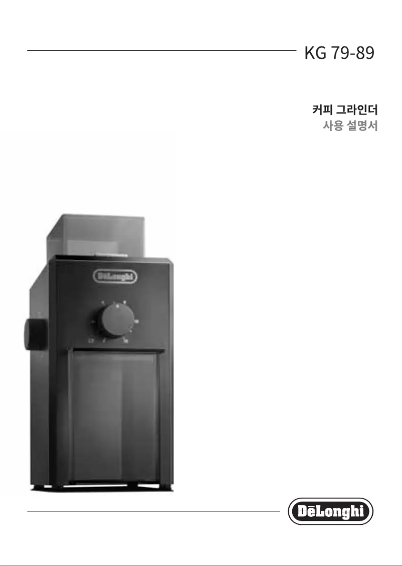 Page 1 de la notice Manuel utilisateur DeLonghi KG79J