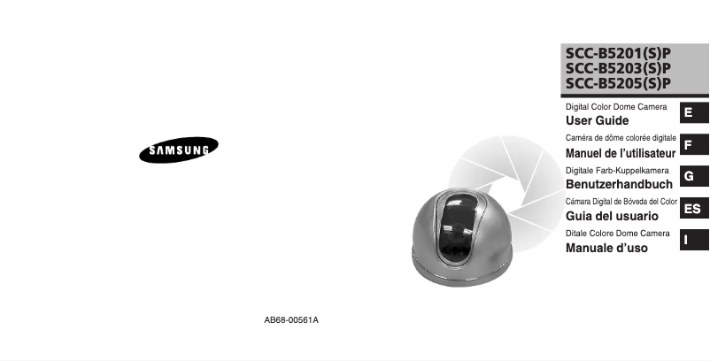 Image de la première page du manuel de l'appareil SCC-B5203S