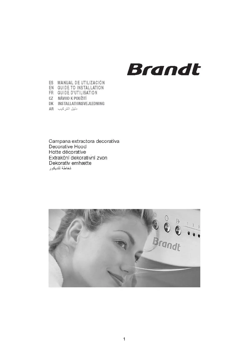 Page 1 de la notice Manuel utilisateur Brandt BHB6901X
