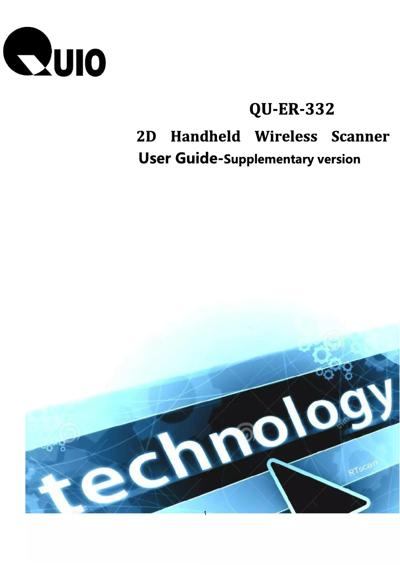Page n°1 - Manuel utilisateur QUIO QU-ER-332