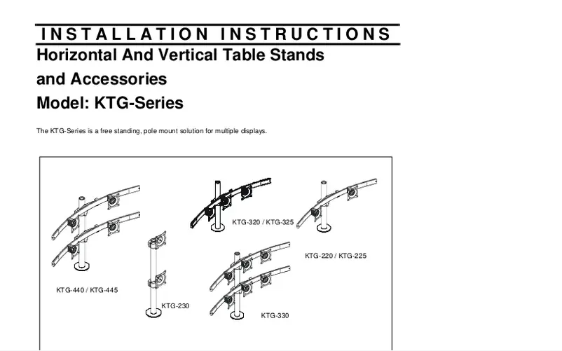 Image de la première page du manuel de l'appareil KTG330S