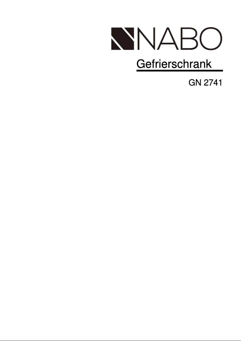 Page 1 de la notice Manuel utilisateur Nabo GN 2741