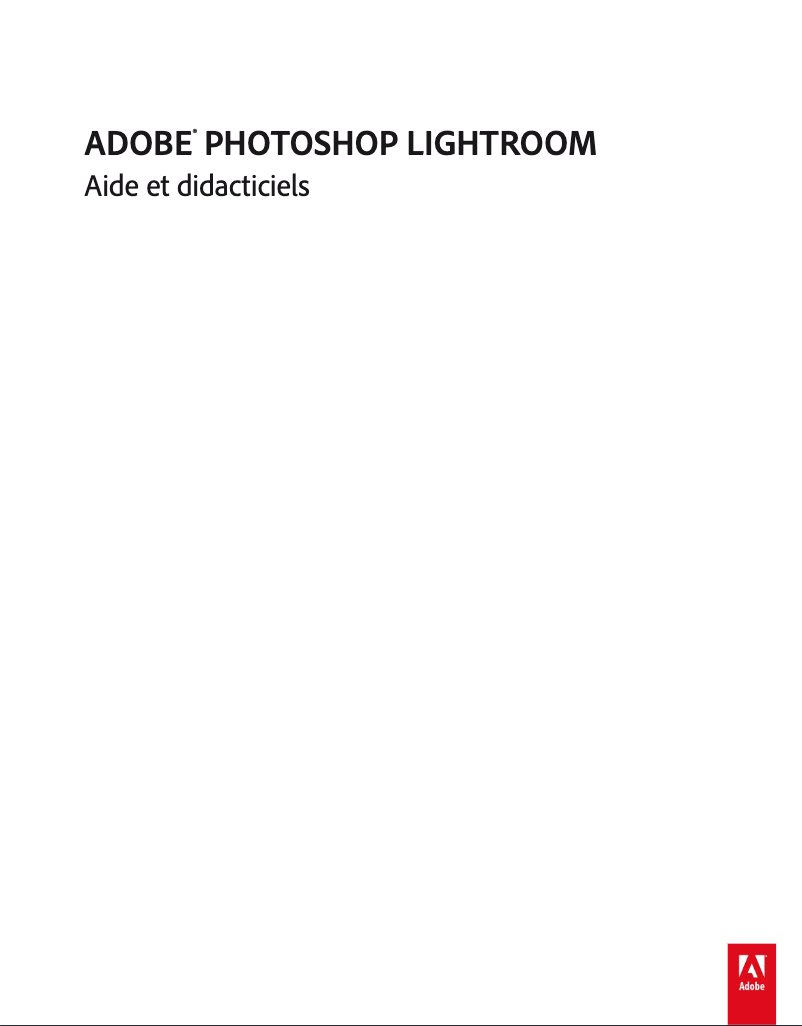 Page n°1 - FAQ Adobe Photoshop Lightroom 5