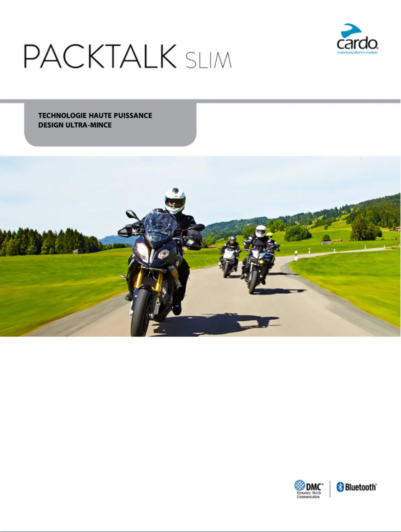 Image de la première page du manuel de l'appareil Packtalk Slim