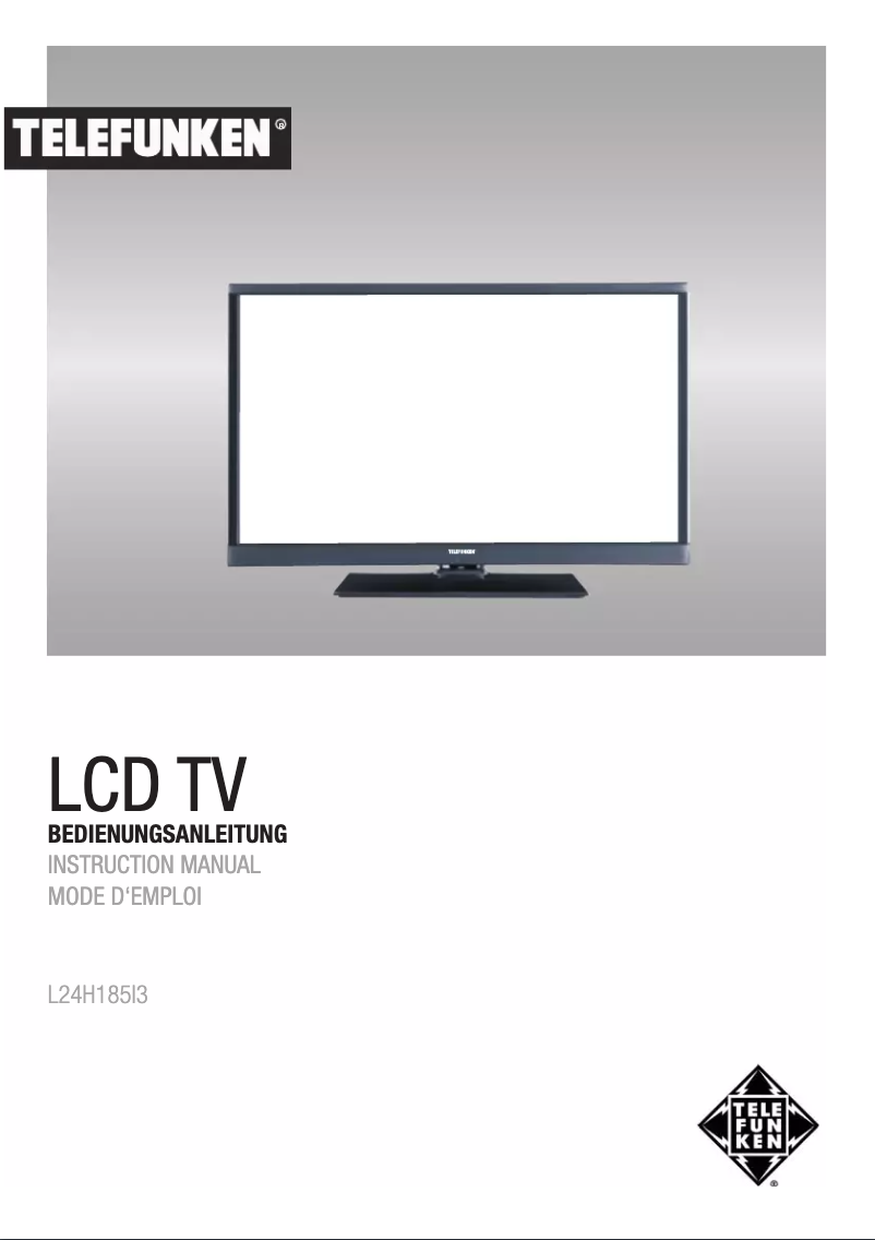 Image de la première page du manuel de l'appareil L24H185I3