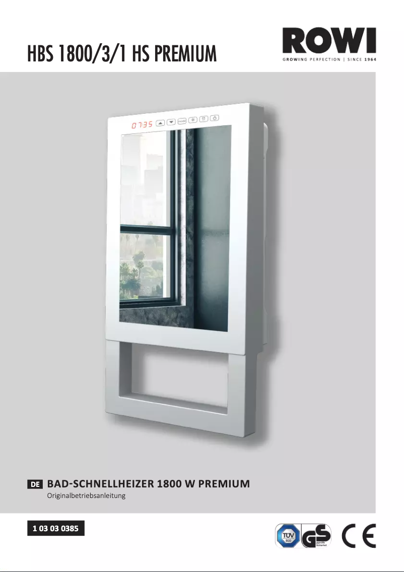 Page n°1 - Manuel utilisateur Rowi HBS 1800/3/1 HS Premium