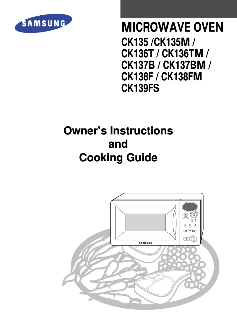 Page n°1 - Manuel utilisateur Samsung CK138
