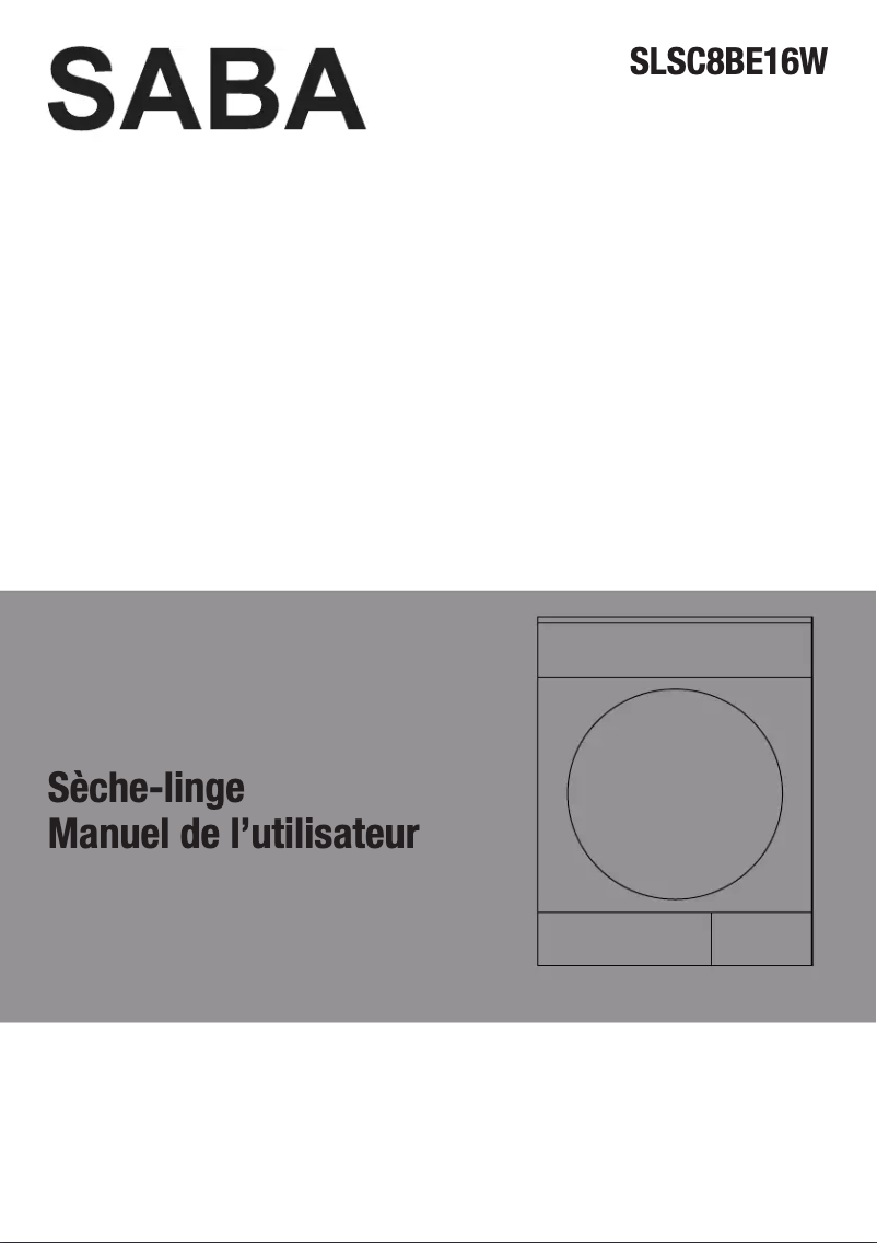 Image de la première page du manuel de l'appareil SLSC8BE16W