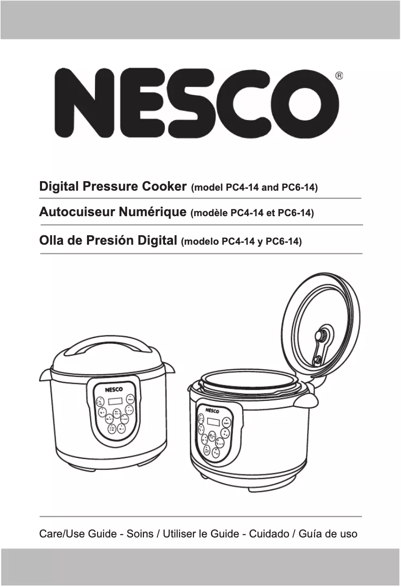 Page n°1 - Manuel utilisateur Nesco PC6-14